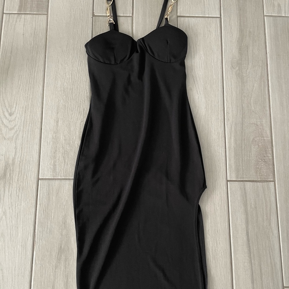 Black midi dress🕷